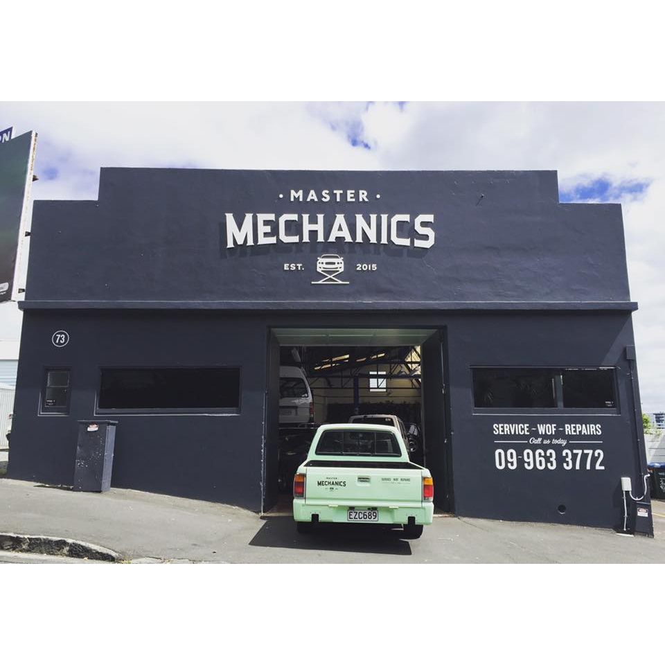 Front of the Master Mechanics workshop